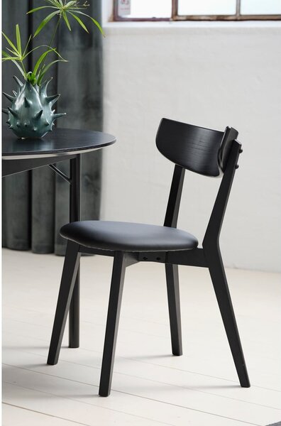 Czarne krzesła zestaw 2 szt. Pero – Unique Furniture