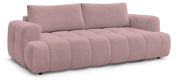 Różowa rozkładana/ze schowkiem sofa 251 cm Fuji – Bobochic Paris