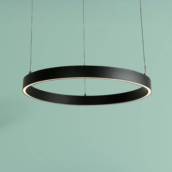 Searchlight Lampa wisząca Layla, możliwość ściemniania, czarny, salon / jadalnia, metal, nowoczesny