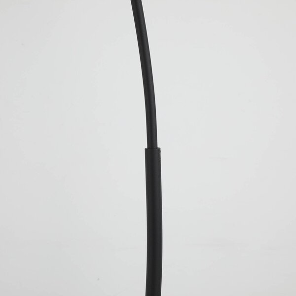 Searchlight Lampa stojąca Radiant, czarno-biała, wysokość 156 cm, metal/tkanina Radiant, czarny, salon / jadalnia, metal
