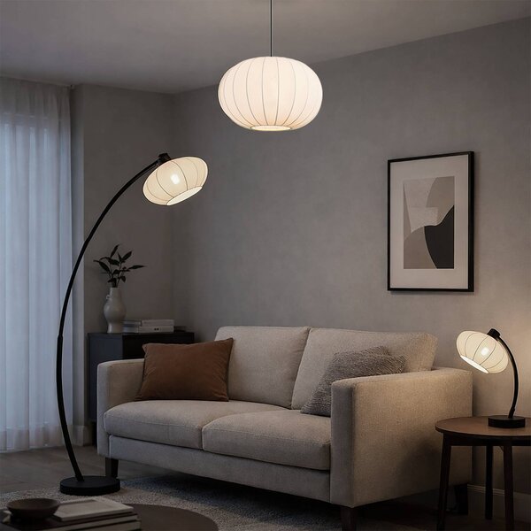 Searchlight Lampa stołowa Radiant, czarny, salon / jadalnia, metal