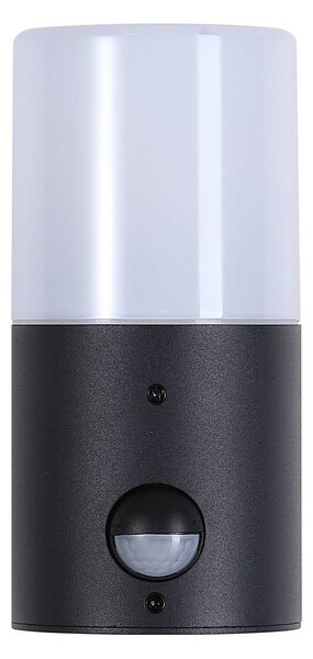 Searchlight Kinkiet zewnętrzny Cannes, wysokość 17 cm, czarno-biały, 1-punktowa, z Cannes, czarny, aluminium, nowoczesny