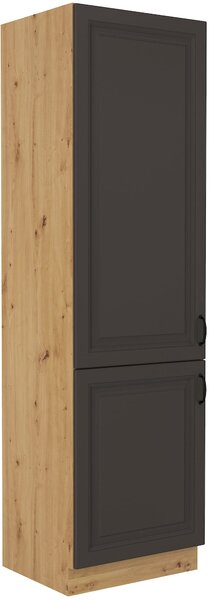 Wysoka szafka kuchenna słupek STILO 60 DK-210 2 F Grafit/Artisan