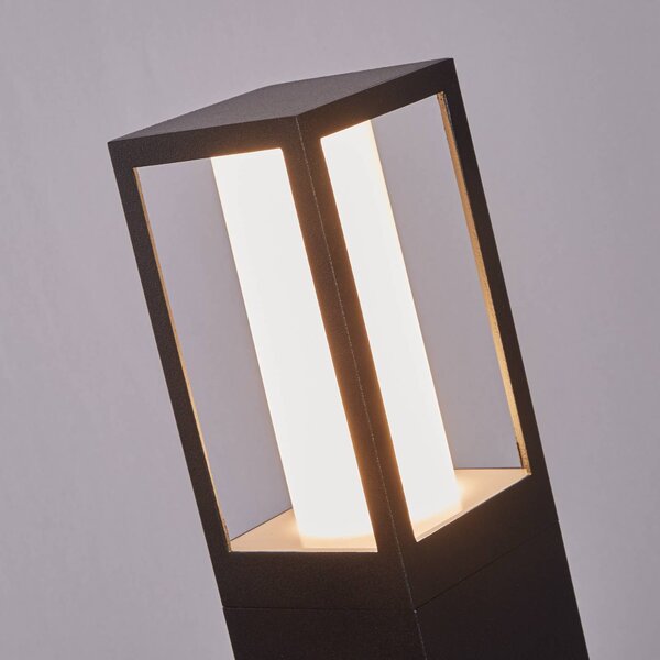 Searchlight Lampa ogrodowa stojąca Avenue, czarny, aluminium, nowoczesny