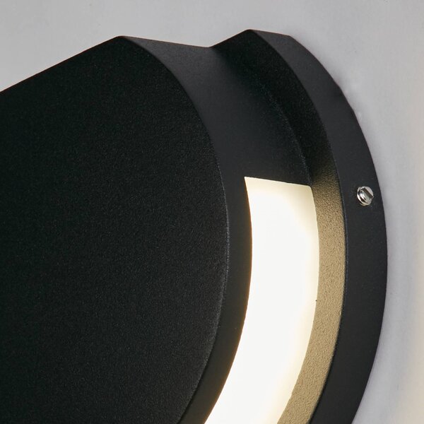Searchlight Kinkiet zewnętrzny Chiswick, czarny, aluminium, nowoczesny