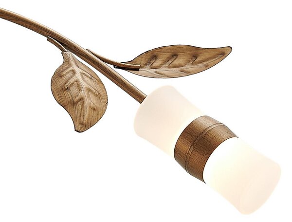 Lampa sufitowa LED Bentas Lindby, brązowy / mosiężny, salon / jadalnia, metal, florentyński