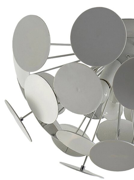 Lampa sufitowa Kinan Lindby, możliwość ściemniania, biały / opal, salon / jadalnia, tworzywo sztuczne, nowoczesny