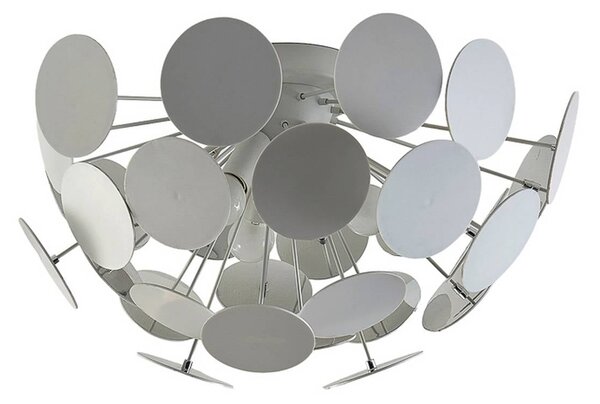 Lampa sufitowa Kinan Lindby, możliwość ściemniania, biały / opal, salon / jadalnia, tworzywo sztuczne, nowoczesny