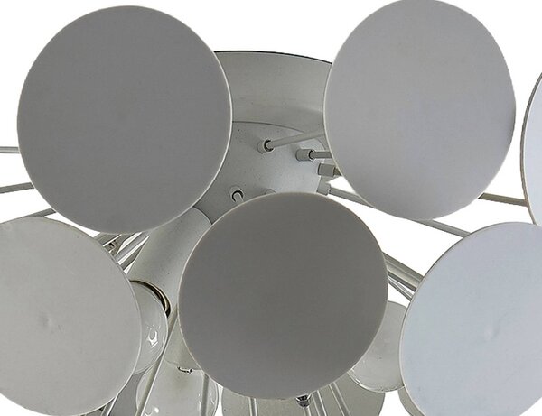 Lampa sufitowa Kinan Lindby, możliwość ściemniania, biały / opal, salon / jadalnia, tworzywo sztuczne, nowoczesny