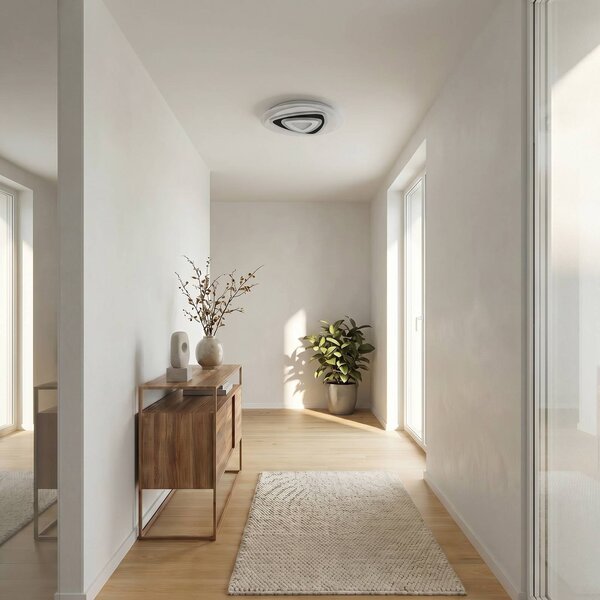 Lampa sufitowa LED Rebeka Lindby, możliwość ściemniania, biały / opal, salon / jadalnia, tworzywo sztuczne, nowoczesny
