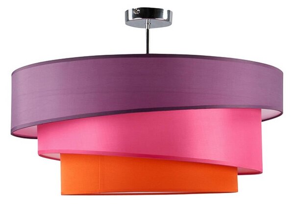 Lampa sufitowa Melia Lindby, możliwość ściemniania, fioletowy / różowy / bladoróżowy, salon / jadalnia, tkanina / materiał / jedwab, nowoczesny