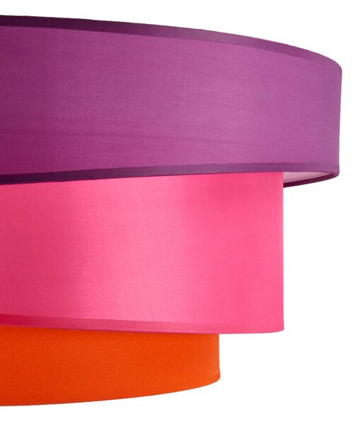 Lampa sufitowa Melia Lindby, możliwość ściemniania, fioletowy / różowy / bladoróżowy, salon / jadalnia, tkanina / materiał / jedwab, nowoczesny