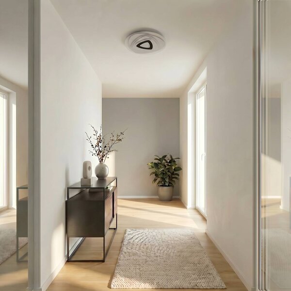 Lampa sufitowa LED Rebeka Lindby, możliwość ściemniania, biały / opal, salon / jadalnia, tworzywo sztuczne, nowoczesny
