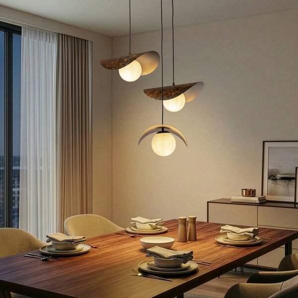 Lampa wisząca Vatoz Opviq, możliwość ściemniania, czarny, salon / jadalnia, metal