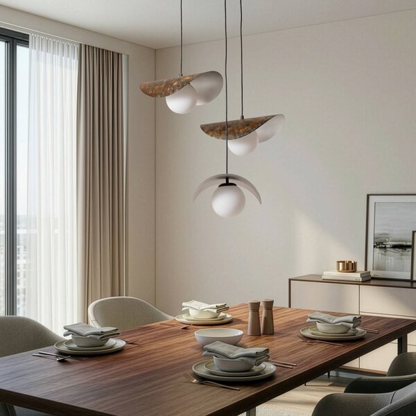 Lampa wisząca Vatoz Opviq, możliwość ściemniania, czarny, salon / jadalnia, metal