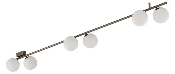 Lampa sufitowa Imelo TK Lighting, możliwość ściemniania, brązowy / rdzawy, sypialnia, szkło