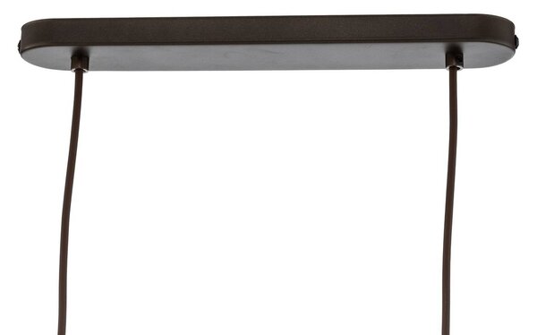Lampa wisząca szklana Salvia TK Lighting, możliwość ściemniania, ciemne drewno, salon / jadalnia, drewno