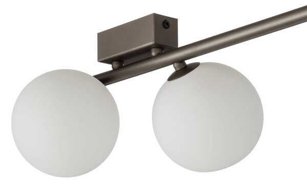 Lampa sufitowa Imelo TK Lighting, możliwość ściemniania, brązowy / rdzawy, sypialnia, szkło