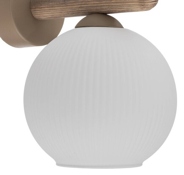 Kinkiet Virlo TK Lighting, możliwość ściemniania, biały / opal, salon / jadalnia, szkło
