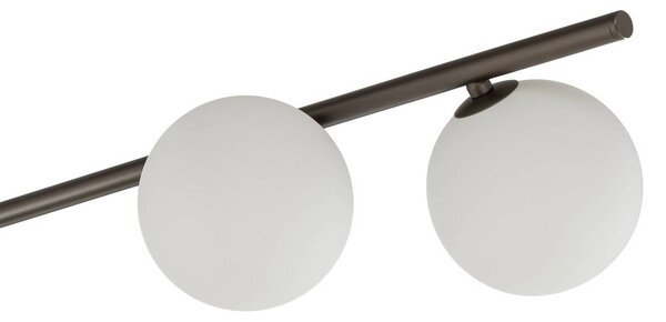 Lampa sufitowa Imelo TK Lighting, możliwość ściemniania, brązowy / rdzawy, sypialnia, szkło