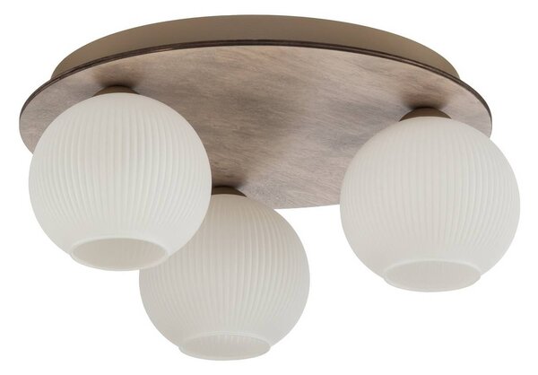 Lampa sufitowa Virlo TK Lighting, możliwość ściemniania, jasne drewno, salon / jadalnia, szkło