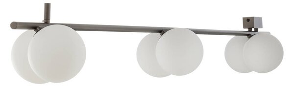 Lampa sufitowa Imelo TK Lighting, możliwość ściemniania, brązowy / rdzawy, sypialnia, szkło