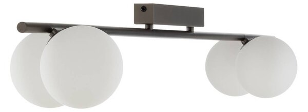 Lampa sufitowa Imelo TK Lighting, możliwość ściemniania, brązowy / rdzawy, sypialnia, szkło