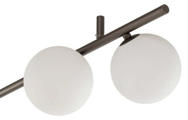 Lampa sufitowa Imelo TK Lighting, możliwość ściemniania, brązowy / rdzawy, sypialnia, szkło