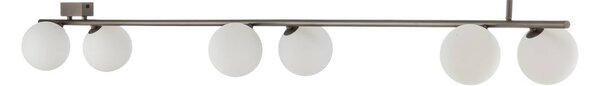 Lampa sufitowa Imelo TK Lighting, możliwość ściemniania, brązowy / rdzawy, sypialnia, szkło