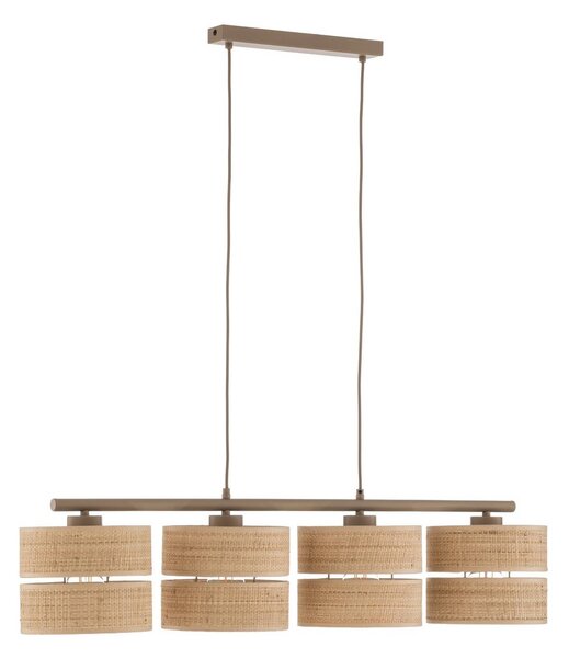 Lampa wisząca Calma TK Lighting, możliwość ściemniania, kremowy / amber, salon / jadalnia