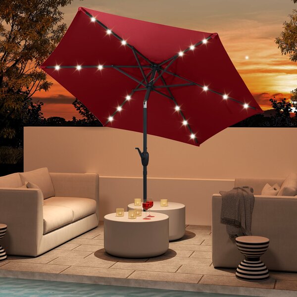 Parasol ogrodowy z oświetleniem LED