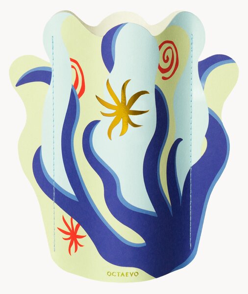 Ręcznie wykonany wazon dekoracyjny z papieru Amalfi Mini, W 17 cm