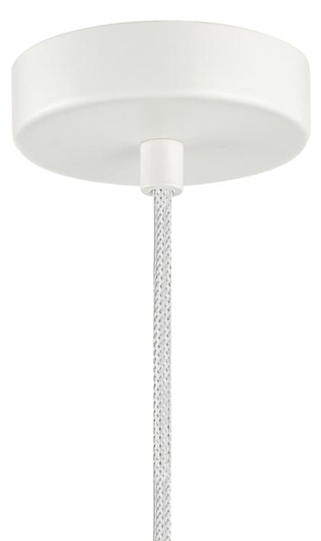 LATERA S lampa wisząca klosz biały waniliowa ceramika 1xE14 wykończenie białe PND-94331-1S-GRN