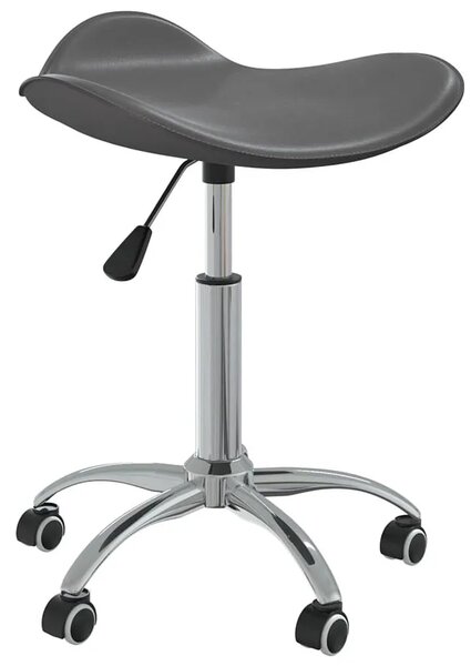 Szary nowoczesny taboret obrotowy regulowany P9-L16