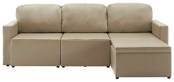 Rozkładana sofa modułowa cappuccino - Odi 4Q