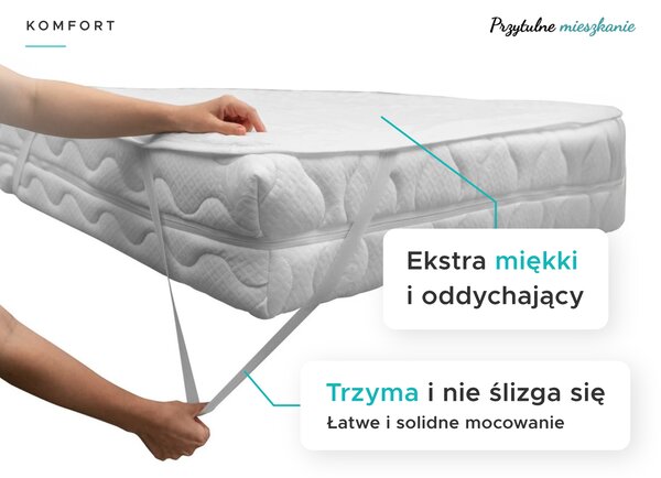 Nieprzemakalny ochraniacz na materac PIKOWANY 80 x 160 cm