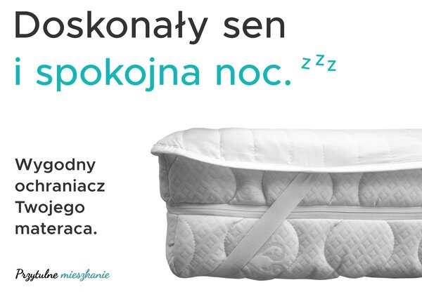Nieprzemakalny ochraniacz na materac PIKOWANY 80 x 160 cm