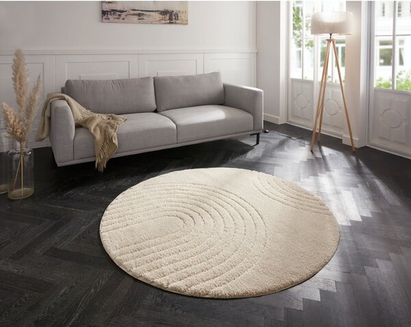 Kremowy dywan Mint Rugs Norwalk Fergus, ø 160 cm