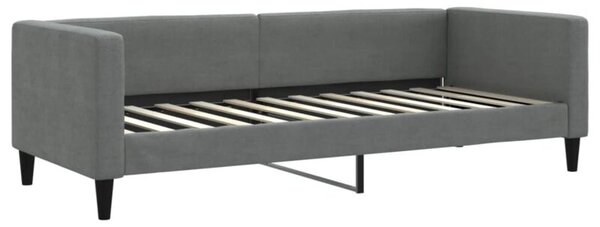 Sofa z funkcją spania, ciemnoszara, 80x200 cm, obita tkaniną