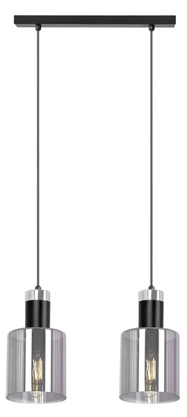 Lampa wisząca z 2 szklanymi kloszami - A469 S5-G99