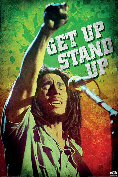 Plakat, Obraz Bob Marley - Get Up Stand Up, (61 x 91.5 cm)