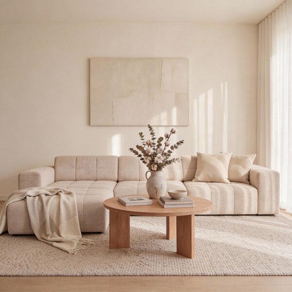 Beżowy narożnik (lewostronny) Chicago – Cosmopolitan Design