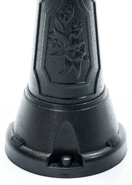 Fumagalli IP55 – latarnia ogrodowa LED Artu Rut, czarny, tworzywo sztuczne