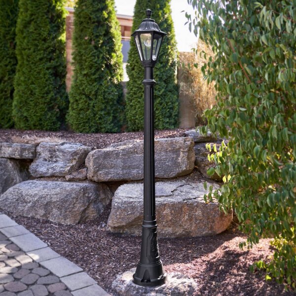 Fumagalli IP55 – latarnia ogrodowa LED Artu Rut, czarny, tworzywo sztuczne