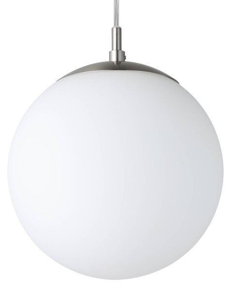 EGLO Lampa wisząca szklana Rondo, możliwość ściemniania, biały / opal, salon / jadalnia, szkło, nowoczesny