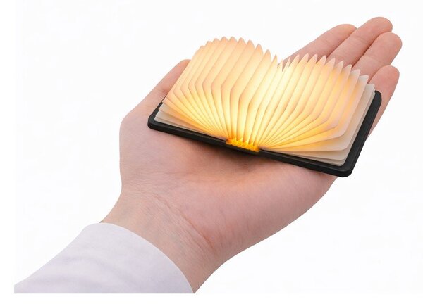 Czarna dekoracja świetlna na USB BookLight – Gingko