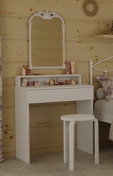 Toaletka / konsola "MILA PLUS" biała 75cm