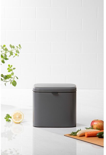 Ciemnoszary pojemnik na odpadki organiczne 4 l Essentials – Ladelle