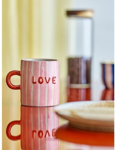 Różowy kubek ceramiczny 325 ml Cherish – Bloomingville