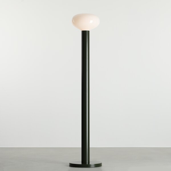Ciemnozielona lampa stojąca Flo Moss